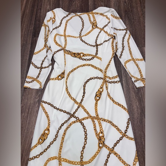 Lauren Ralph Lauren Gold Chain Dress-0414 - Picture 8 of 10